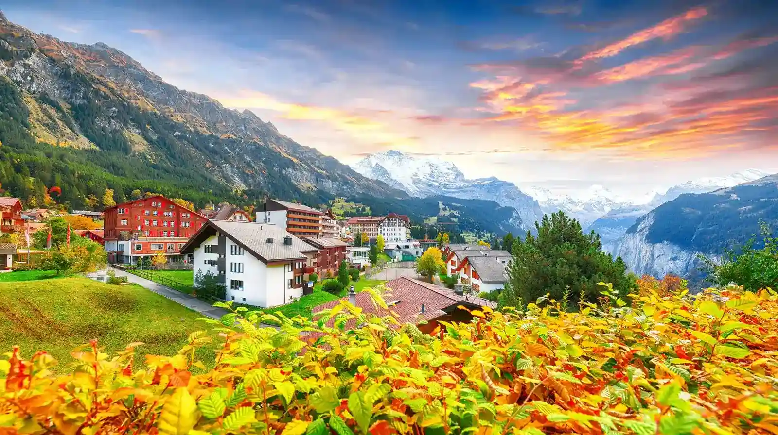 Car free resort of Wengen